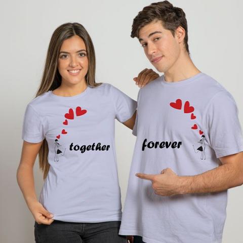 Personalized Couple t shirts Add your own designs RightGifting