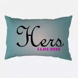Personalised Couple Name Sequin Cushion Cover Eid gift Wedding gift