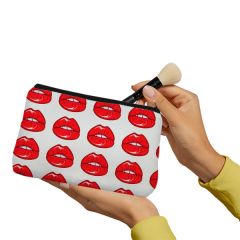Red sexy lips Make up Pouch