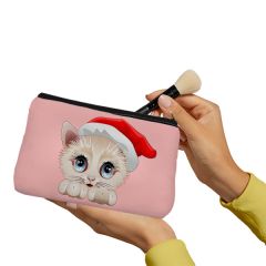 Pink & Cute Cat Make up Pouch