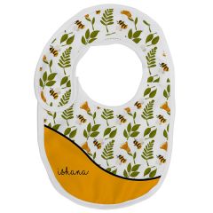 Babies Bib in 2 Sizes, Velcro closure for easy attachment and removal
