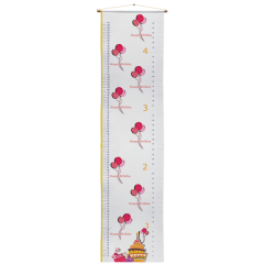 Easy To Carry/Store Printed Kids Height Chart Fabric Material