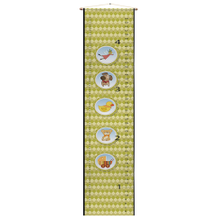 Kids Growth Chart, Fabric Printed Height Measurement Ruler from Baby to Kids 