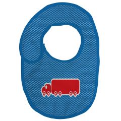 Truck Image Printed Fabric Baby Bib in 19*16, 24*20 CM Sizes