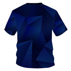 Round Neck Polyester/Cotton Multi Wash Fully Printed Mens T-shirt