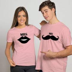 Fabric Polyster Printed Coupe T-shirts for Pre-wedding 