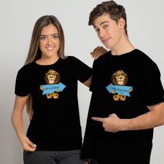 Unisex Round Neck Couple T-shirt Printed Design