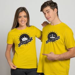 His or Her Printed Couple T-shirts for Man & Women