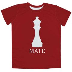 Check Mate Printed Couple T-shirt in Custom Design