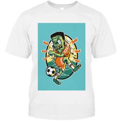 Football Printed Customised Round Neck T-shirt A3 Print