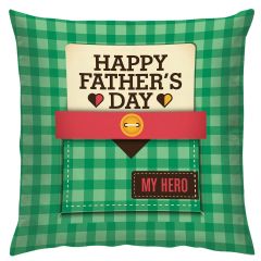 Custom Printed Fabric Material Square Cushion for Fathers Day Gifts