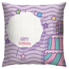 Satin Fabric material with Zip closure custom printed Cushion birthday gift for teacher