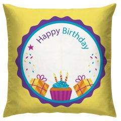 Personalised Birthday Cushion for husband Online printed with name and photo
