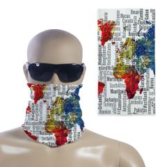 Spandex/ Lycra Fabric Custom Printed Human Bandana Face Mask
