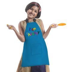 I am Naughty Text Digital Printed Personalised Kids Apron