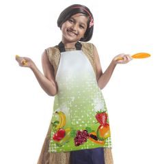 Fruits Image Printed Customised Kitchen Kids Apron Fabric Material