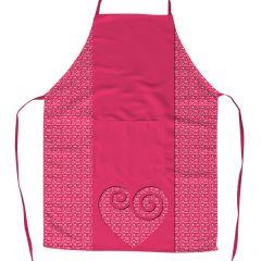 Deluxe Satin Polyester Fabric Abstract Design Printed Customised Full Apron