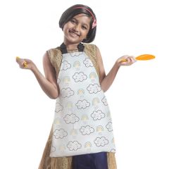 Deluxe satin Polyester Fabric Custom Printed Kids Apron for Boys and Girls