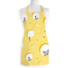 Yellow Color Background Custom Printed Personalised Kids Apron Beautiful and Fashion
