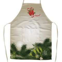 Deluxe satin polyester fabric Digital Printed Multi Washable Full Apron