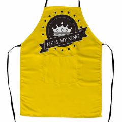 He Is My King- Custom Made Kitchen Apron