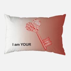 Set of 2 Pillow Covers with Personalized Photo and Text Digitally Printed 