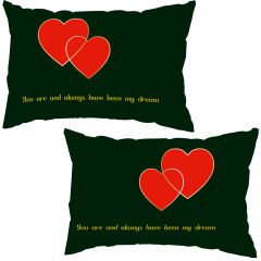 Couple Pillow Cover without Filler Set of 2 Digital Print, Quality Stitching
