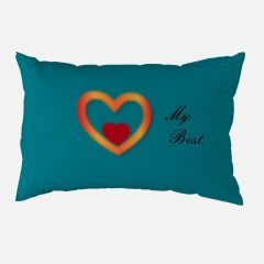 My Beauty Printed Couple Pillow Cover with one side Printed Set of 2 