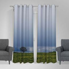 Nature Scenery Printed Customised Door Curtain Set of 1 with Eyelet 