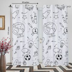 Photo Printed Customised Door Curtain for Home
