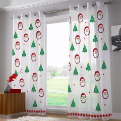 X'mas Theme Printed Door Curtain Set of 2 | Personalised Specially designed for Door / French Window
