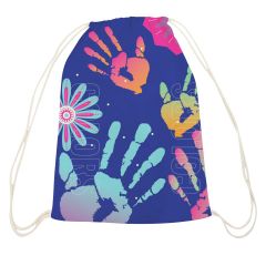 Personalised Holi Gift Digital Printed Washable Drawstring Bag