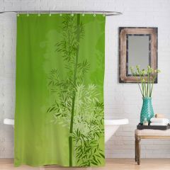 Green Bamboo Shower Curtain Personalised Gift 
