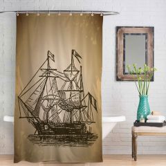 Sail Ship Design Shower curtain Personalised gift