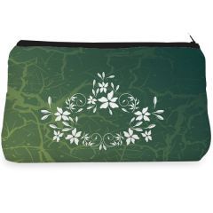 Green floral  Make up Pouch