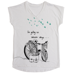 Fully Print Digital Printed Round Neck T-shirt Custom with Photo for Women