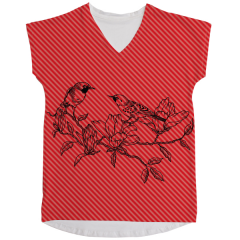Customised Round Neck T-shirt Fully Digital Printed For Women