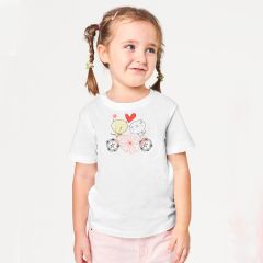 Years Varied Sizes Customised Kids A5 Ptint T-shirt for Girls