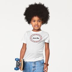 Round Neck Polyester/Cotton Multi Wash A5 Print Boys T-shirt