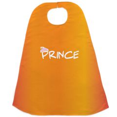 Kid's Orange Superhero Prince Cape Adaptation