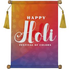 Invite and Special Message Holi Gift Scroll Invitation