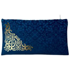 Blue golden vintage Cosmetic Pouch