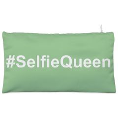 Green #selfie queen Cosmetic Pouch