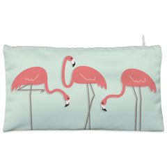 Green flamingo bird Cosmetic Pouch