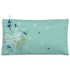 Green dragonfly leaf branch Cosmetic Pouch