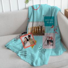 Customised Photo Blanket Soft Fleece Fabric Material For Kids, Men and Women
