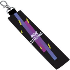 Ride Strong Personalized Fabric Keychain with metal hook