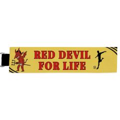 Red Devil Personalized Fabric Keychain