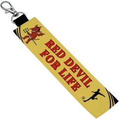 Red Devil for life Personalized keychain