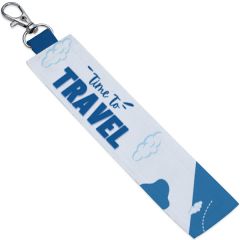 Time to Travel Personalized Fabric Keychain